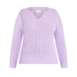 NOW BY PERSONA SWEATER LAVENDER - Plus Size Collection