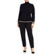 NOW BY PERSONA POLO NECK SWEATER BLACK