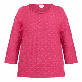 NOW BY PERSONA SWEATER FUCHSIA - Plus Size Collection