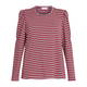 NOW BY PERSONA STRIPE LUREX TOP RED 