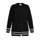 NOW BY PERSONA BOUCLE KNIT CARDIGAN BLACK AND WHITE 