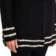 NOW BY PERSONA BOUCLE KNIT CARDIGAN BLACK AND WHITE 