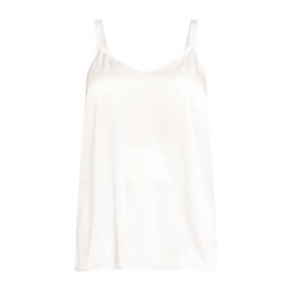 Persona By Marina Rinaldi Satin Camisole White  - Plus Size Collection