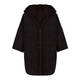 PERSONA BY MARINA RINALDI REVERSIBLE FAUX SHEARLING CAPE BLACK