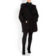 PERSONA BY MARINA RINALDI REVERSIBLE FAUX SHEARLING CAPE BLACK