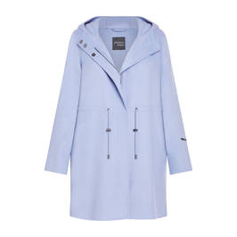 PERSONA BY MARINA RINALDI HOODED COAT AZURE - Plus Size Collection