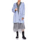 PERSONA BY MARINA RINALDI HOODED COAT AZURE