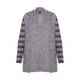 PERSONA BY MARINA RINALDI KNITTED CARDIGAN GREY