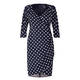 PERSONA BY MARINA RINALDI SPOT PRINT DRESS NAVY