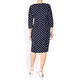 PERSONA BY MARINA RINALDI SPOT PRINT DRESS NAVY