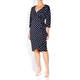 PERSONA BY MARINA RINALDI SPOT PRINT DRESS NAVY