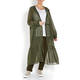 PERSONA BY MARINA RINALDI GEORGETTE DUSTER KHAKI