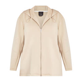 Persona By Marina Rinaldi Zip Hoody Sand  - Plus Size Collection