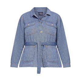 PERSONA BY MARINA RINALDI UTILITY JACKET DENIM - Plus Size Collection