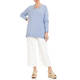 PERSONA CREPE KNITTED TUNIC PALE BLUE