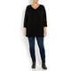 PERSONA BY MARINA RINALDI KNITTED TUNIC BLACK