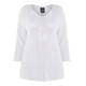 PERSONA BY MARINA RINALDI WHITE LUREX KNITTED TUNIC