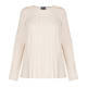 PERSONA BY MARINA RINALDI GRID KNIT KNITTED TUNIC CREAM