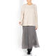 PERSONA BY MARINA RINALDI GRID KNIT KNITTED TUNIC CREAM