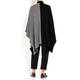 PERSONA BY MARINA RINALDI PONCHO BLACK AND WHITE