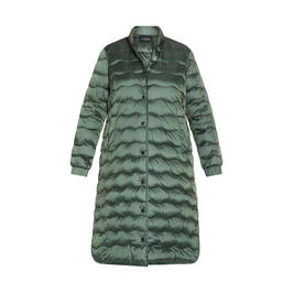PERSONA BY MARINA RINALDI QUILTED PUFFER COAT GREEN - Plus Size Collection