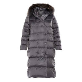 PERSONA BY MARINA RINALDI PUFFER COAT SLATE  - Plus Size Collection