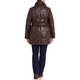 PERSONA BY MARINA RINALDI FAUX-LEATHER PUFFER BROWN