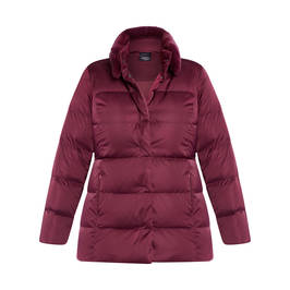 PERSONA BY MARINA RINALDI PUFFER WINE  - Plus Size Collection