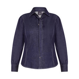 PERSONA BY MARINA RINALDI DENIM SHIRT - Plus Size Collection