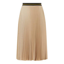 PERSONA BY MARINA RINALDI CAMEL PLEATED SKIRT  - Plus Size Collection