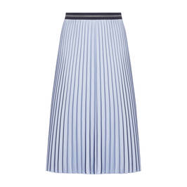 PERSONA BY MARINA RINALDI PALE BLUE PLEATED SKIRT - Plus Size Collection