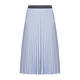 PERSONA BY MARINA RINALDI PALE BLUE PLEATED SKIRT