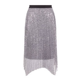 PERSONA BY MARINA RINALDI SKIRT SILVER  - Plus Size Collection