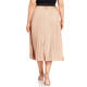 PERSONA BY MARINA RINALDI PLEATED SKIRT NUDE