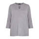 PERSONA BY MARINA RINALDI KEYHOLE SWEATER GREY