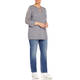 PERSONA BY MARINA RINALDI KEYHOLE SWEATER GREY