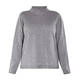 PERSONA BY MARINA RINALDI FUNNEL NECK SWEATER SLATE