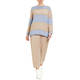 PERSONA BY MARINA RINALDI COTTON AND LUREX SWEATER