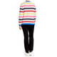 PERSONA BY MARINA RINALDI COTTON BLEND STRIPE SWEATER