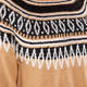 PERSONA BY MARINA RINALDI FAIRISLE SWEATER CAMEL