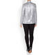 PERSONA BY MARINA RINALDI METALLIC SILVER POLO NECK