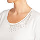 PERSONA BY MARINA RINALDI EMBELLISHED TOP WHITE 