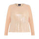 PERSONA BY MARINA RINALDI SEQUIN MESH TOP NUDE