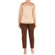 PERSONA BY MARINA RINALDI JERSEY POLO NECK NUDE