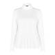 PERSONA BY MARINA RINALDI JERSEY POLO NECK WHITE 