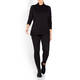 PERSONA BY MARINA RINALDI JERSEY POLO NECK BLACK