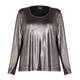 PERSONA BY MARINA RINALDI METALLIC ANTHRACIRTE TOP