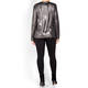 PERSONA BY MARINA RINALDI METALLIC ANTHRACIRTE TOP