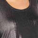 PERSONA BY MARINA RINALDI METALLIC ANTHRACIRTE TOP