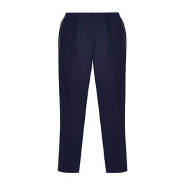 PERSONA BY MARINA RINALDI SATIN TROUSER NAVY - Plus Size Collection